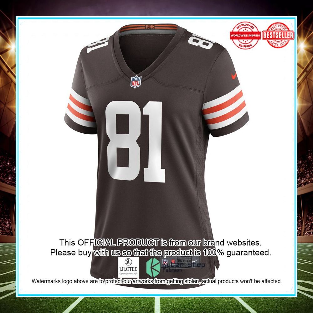 jesse james cleveland browns nike womens game player brown football jersey 2 612