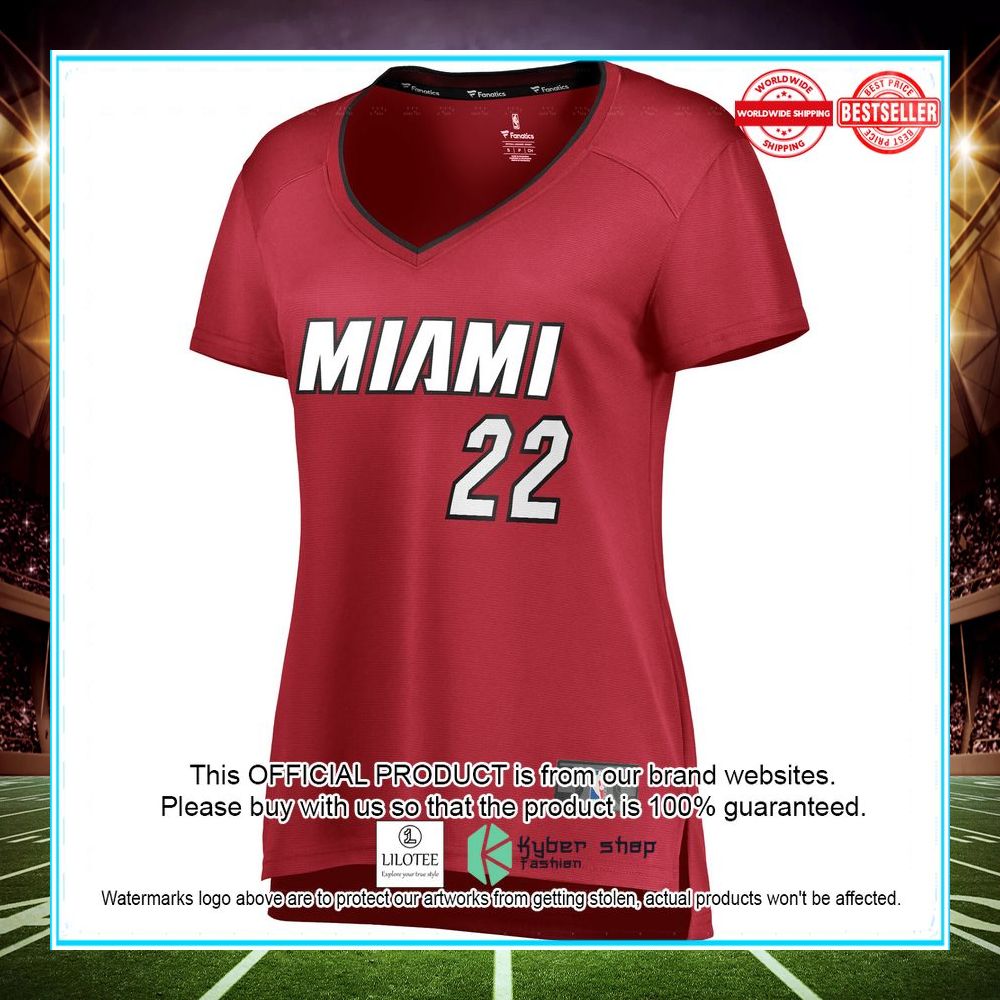 jimmy butler miami heat fanatics branded fast break player statement edition maroon football jersey 2 930