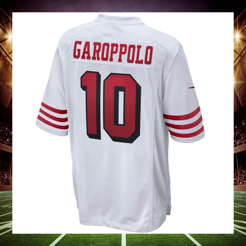 jimmy garoppolo san francisco 49ers alternate white football jersey 3 473