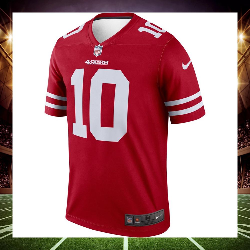 jimmy garoppolo san francisco 49ers legend scarlet football jersey 2 678