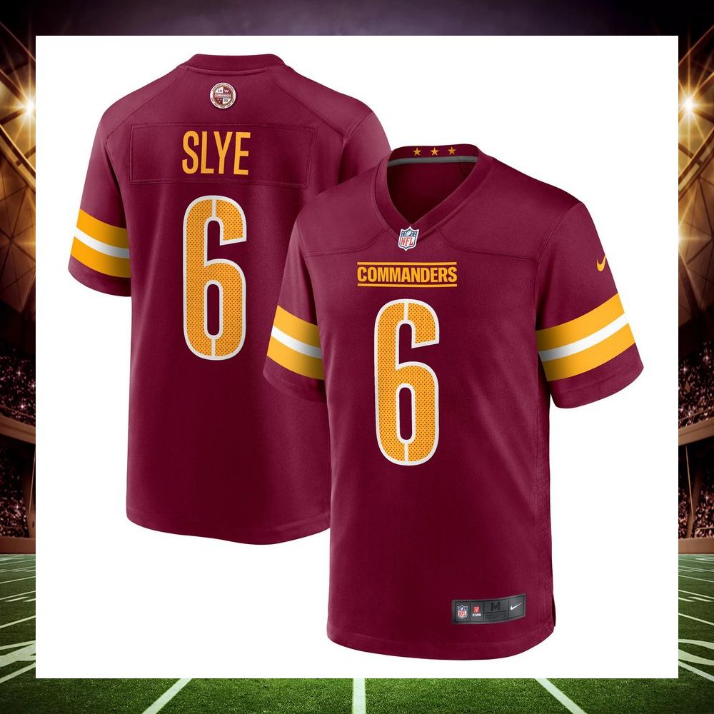 joey slye washington commanders burgundy football jersey 1 303