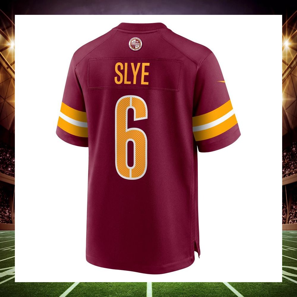 joey slye washington commanders burgundy football jersey 3 561