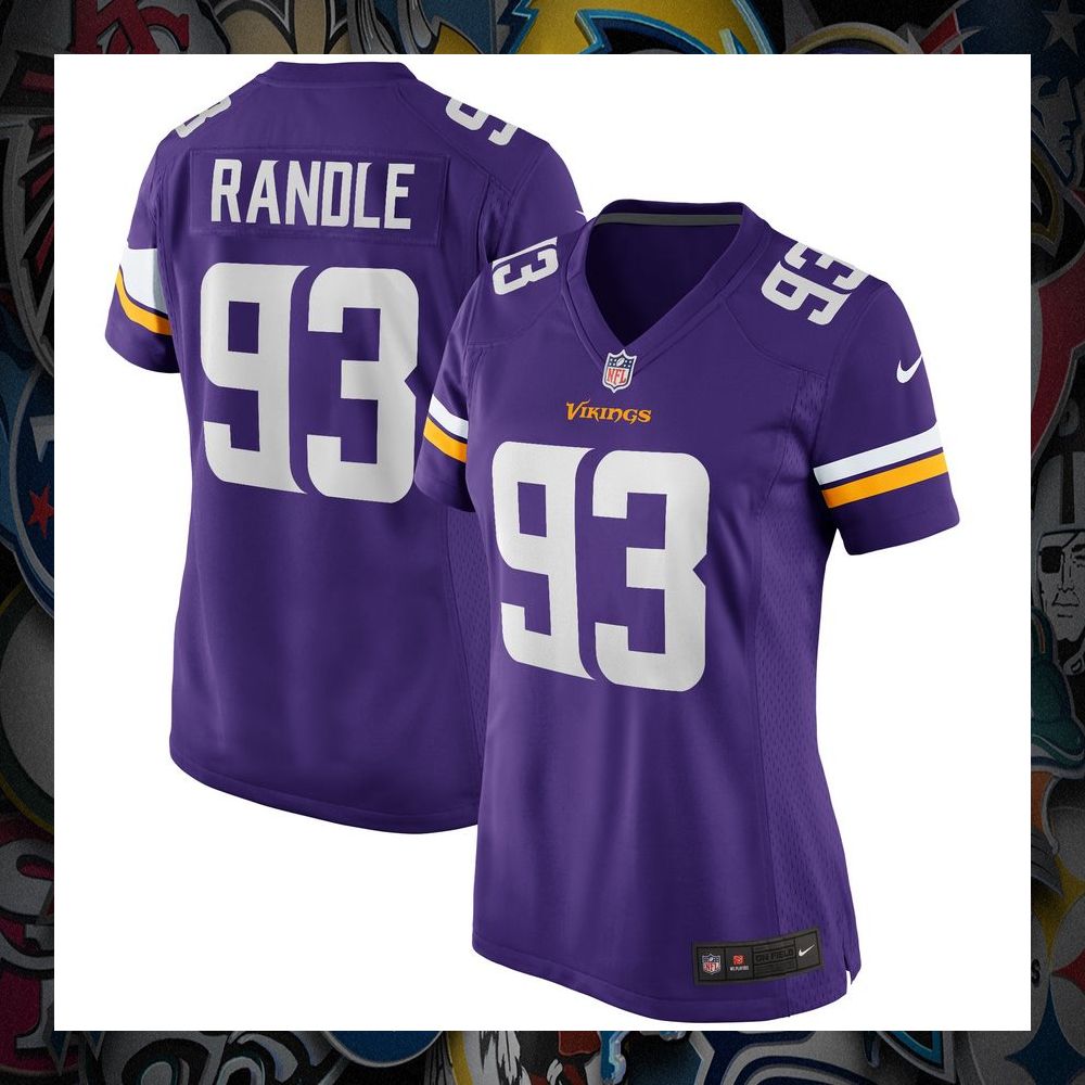 john randle minnesota vikings womens football retired purple football jersey 1 290