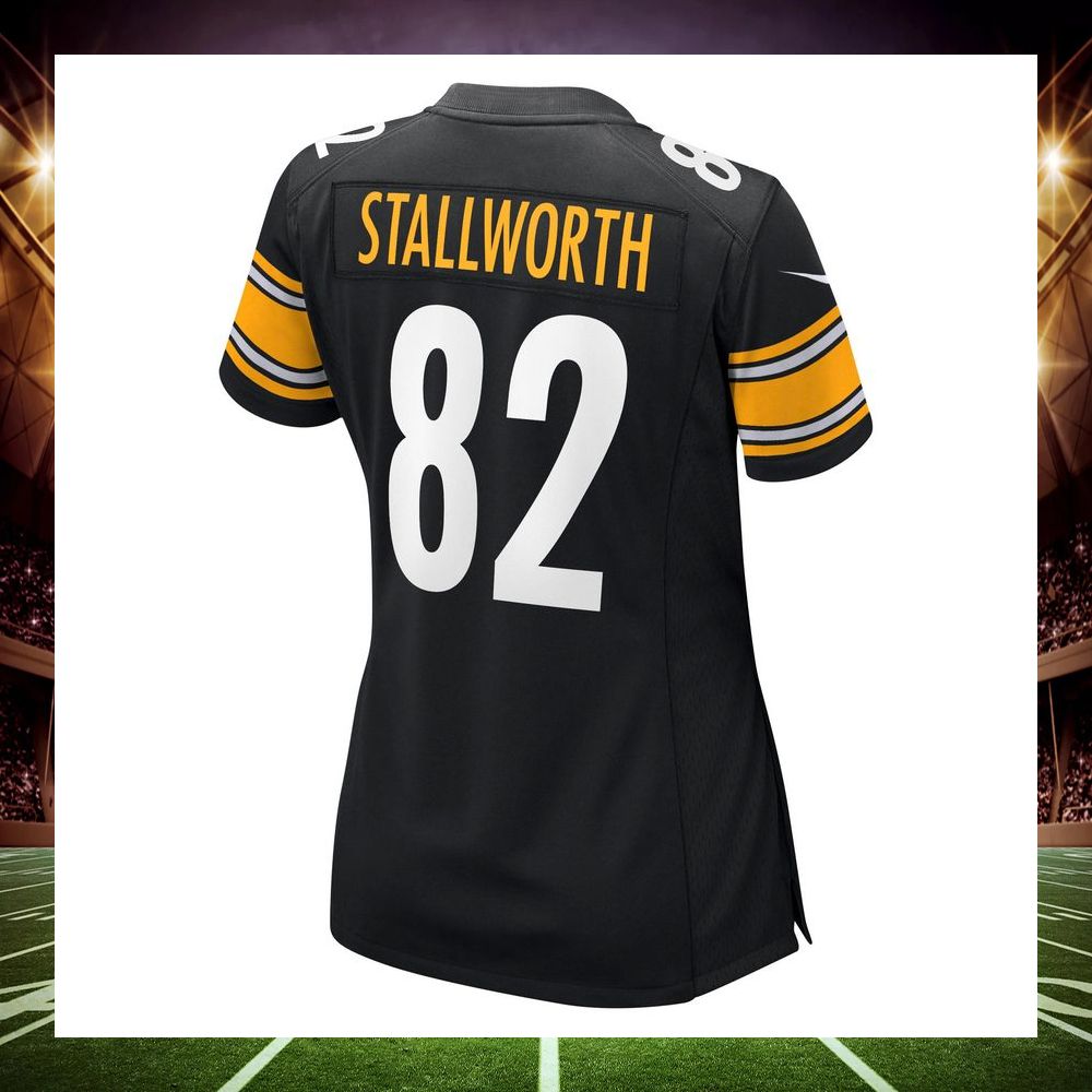 john stallworth pittsburgh steelers retired black football jersey 3 192