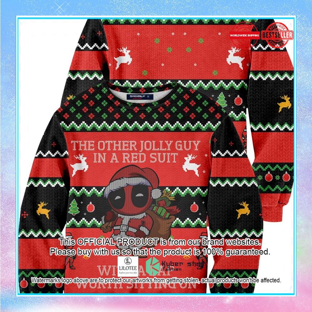 jolly guy in red ugly sweater 1 109