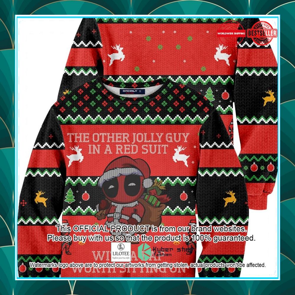 jolly guy in red ugly sweater 1 382