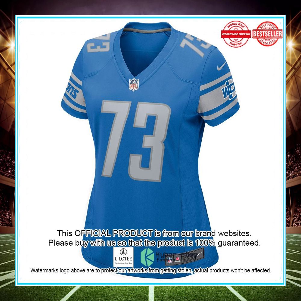 jonah jackson detroit lions blue football jersey 2 472