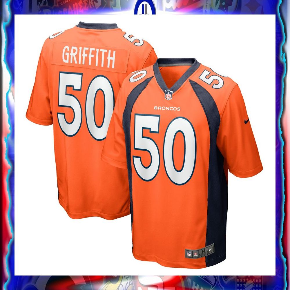 Jonas Griffith Denver Broncos Orange Football Jersey 5 jonas griffith denver broncos orange football jersey 1 659