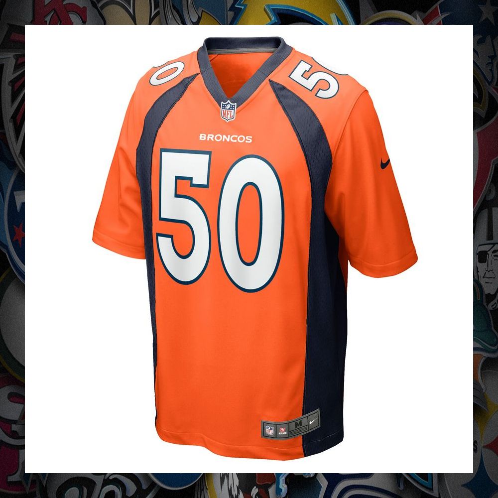 jonas griffith denver broncos orange football jersey 2 987