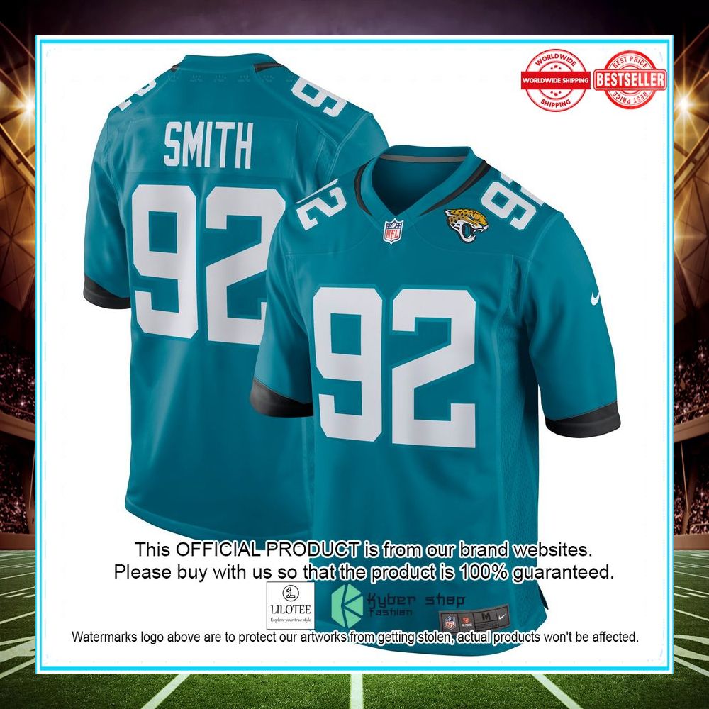 Jordan Smith Jacksonville Jaguars Nike Teal Football Jersey - LIMITED EDITION 4 jordan smith jacksonville jaguars nike teal football jersey 4 431