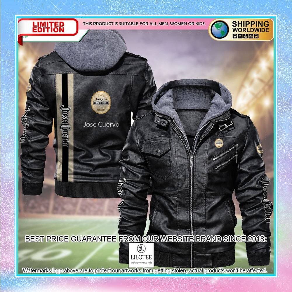 jose cuervo leather jacket fleece jacket 1 177