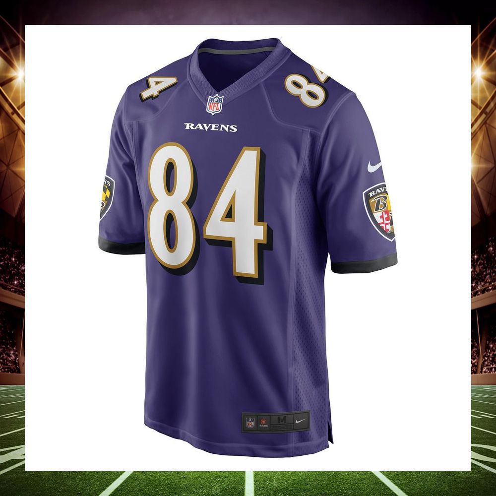 josh oliver baltimore ravens purple football jersey 2 62