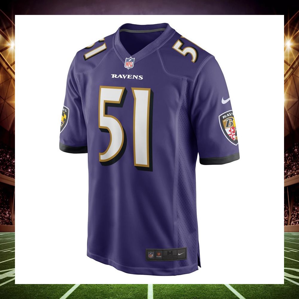 josh ross baltimore ravens purple football jersey 2 858