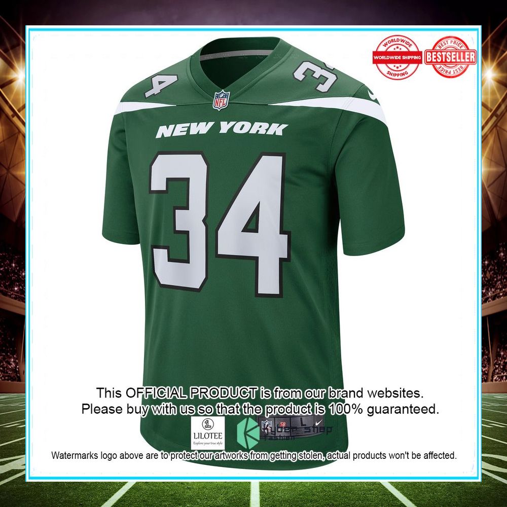 justin hardee new york jets nike gotham green football jersey 2 937