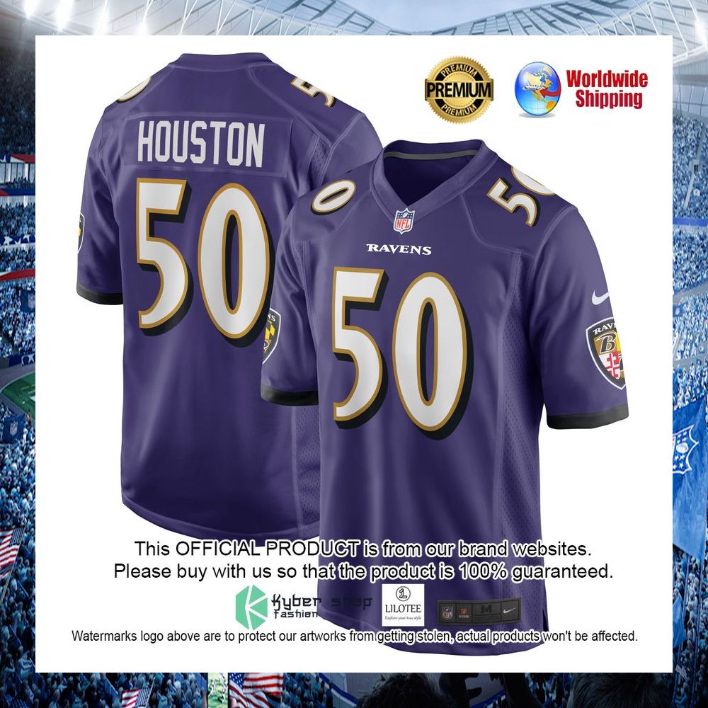 justin houston baltimore ravens nike purple football jersey 1 70