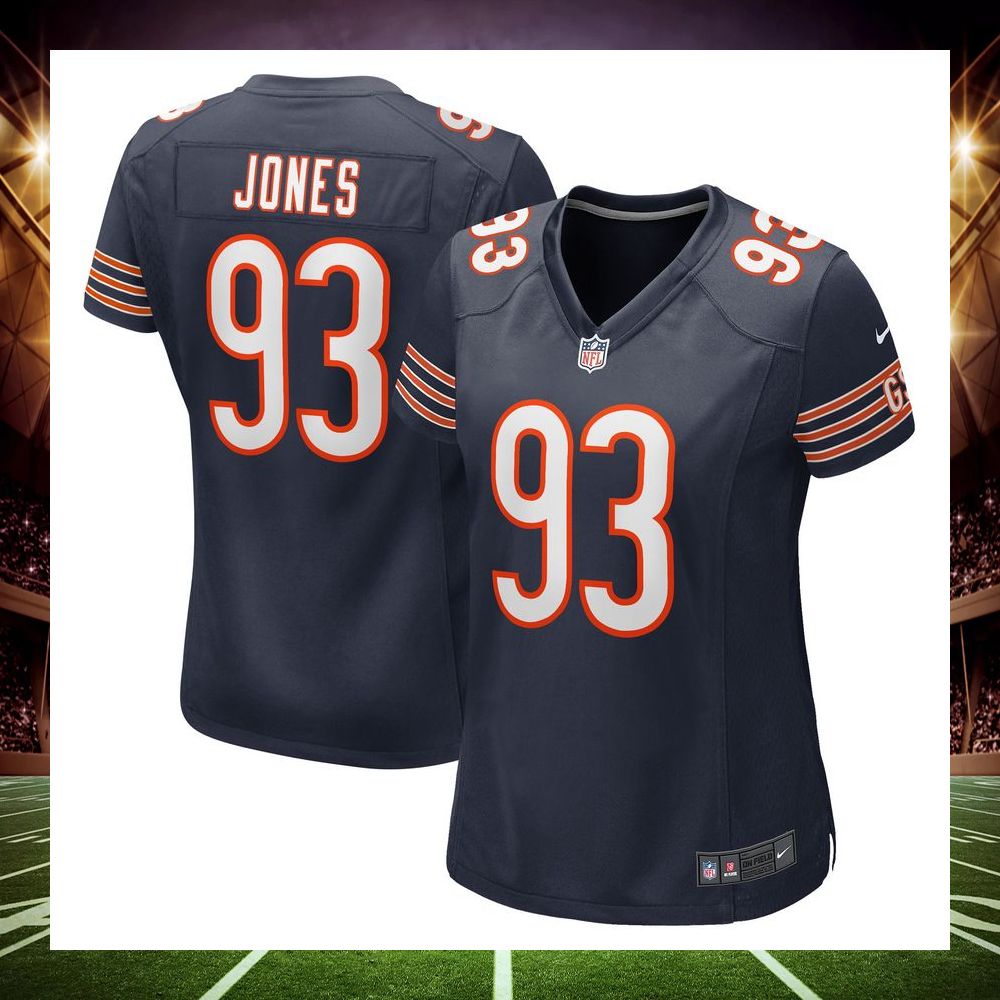 justin jones chicago bears navy football jersey 1 637