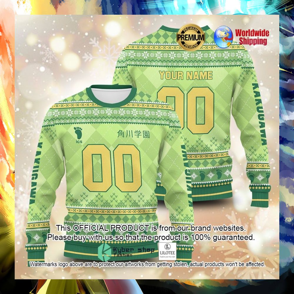 kakugawa high haikyuu personalized christmas sweater 2 15