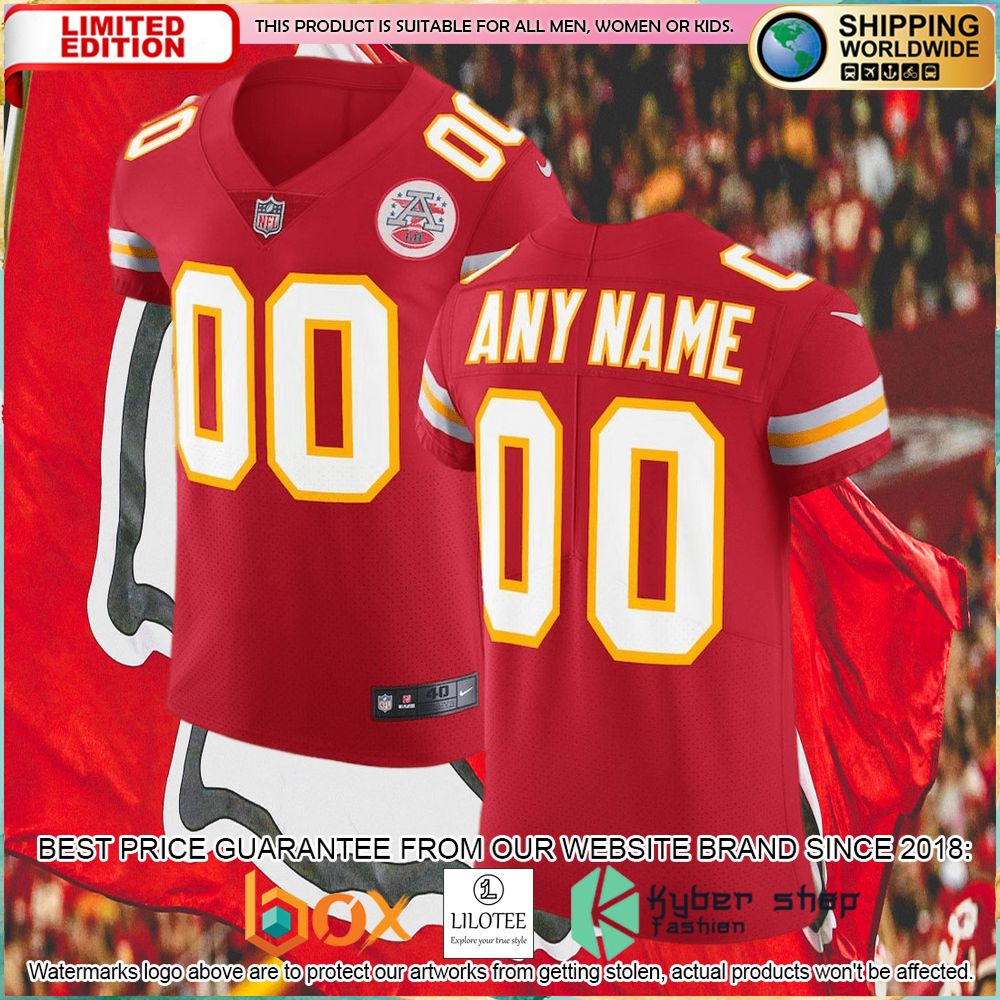 kansas city chiefs nike vapor untouchable custom elite red football jersey 1 385