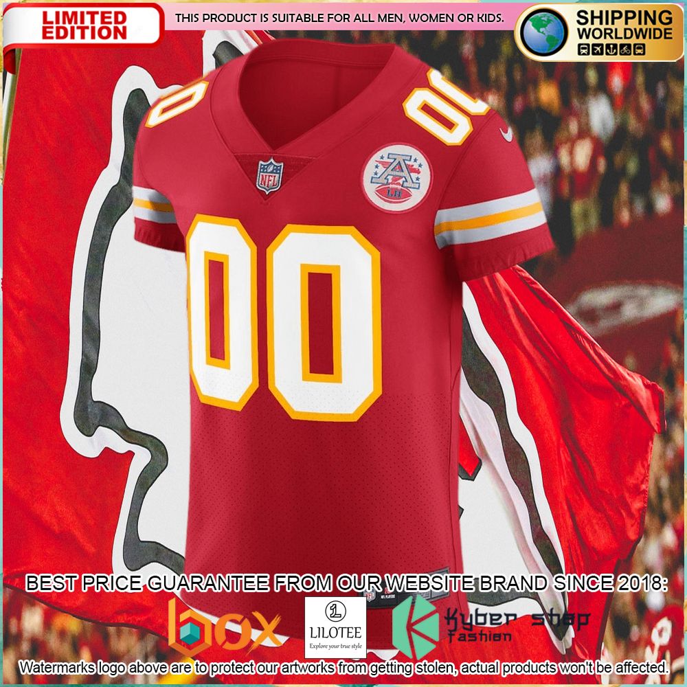 kansas city chiefs nike vapor untouchable custom elite red football jersey 2 726