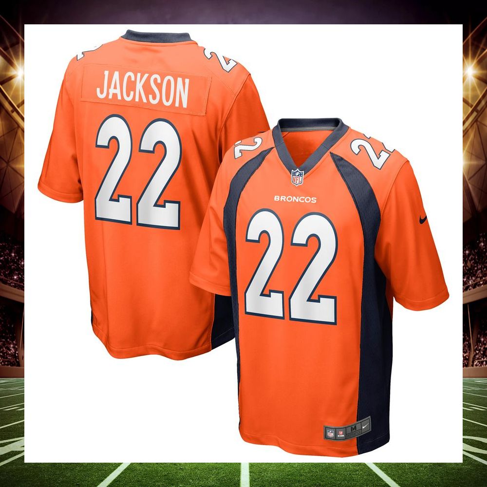 kareem jackson denver broncos orange football jersey 1 864
