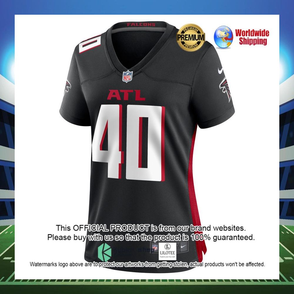 keith smith atlanta falcons nike womens game black football jersey 2 506