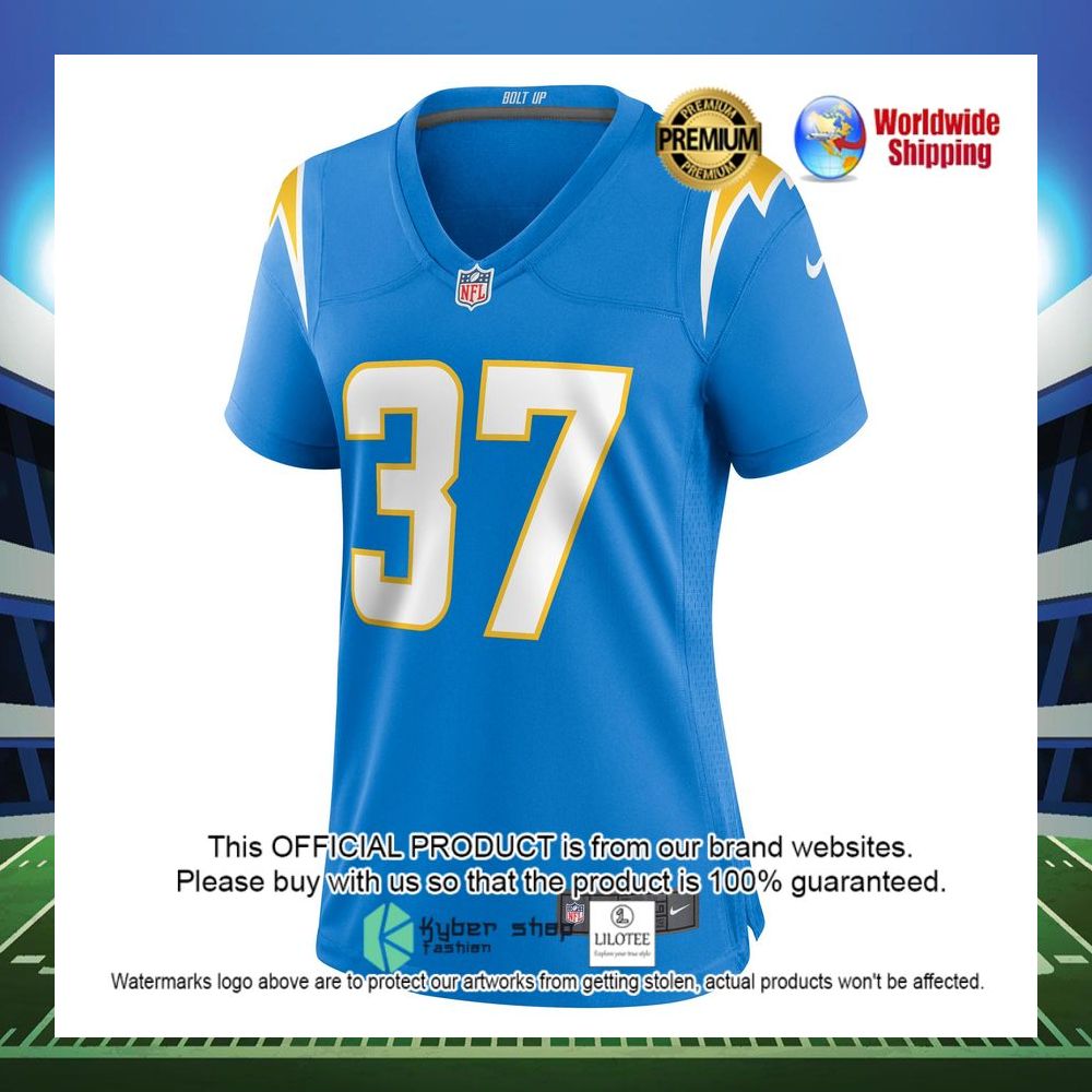 kemon hall los angeles chargers nike womens game powder blue football jersey 2 301