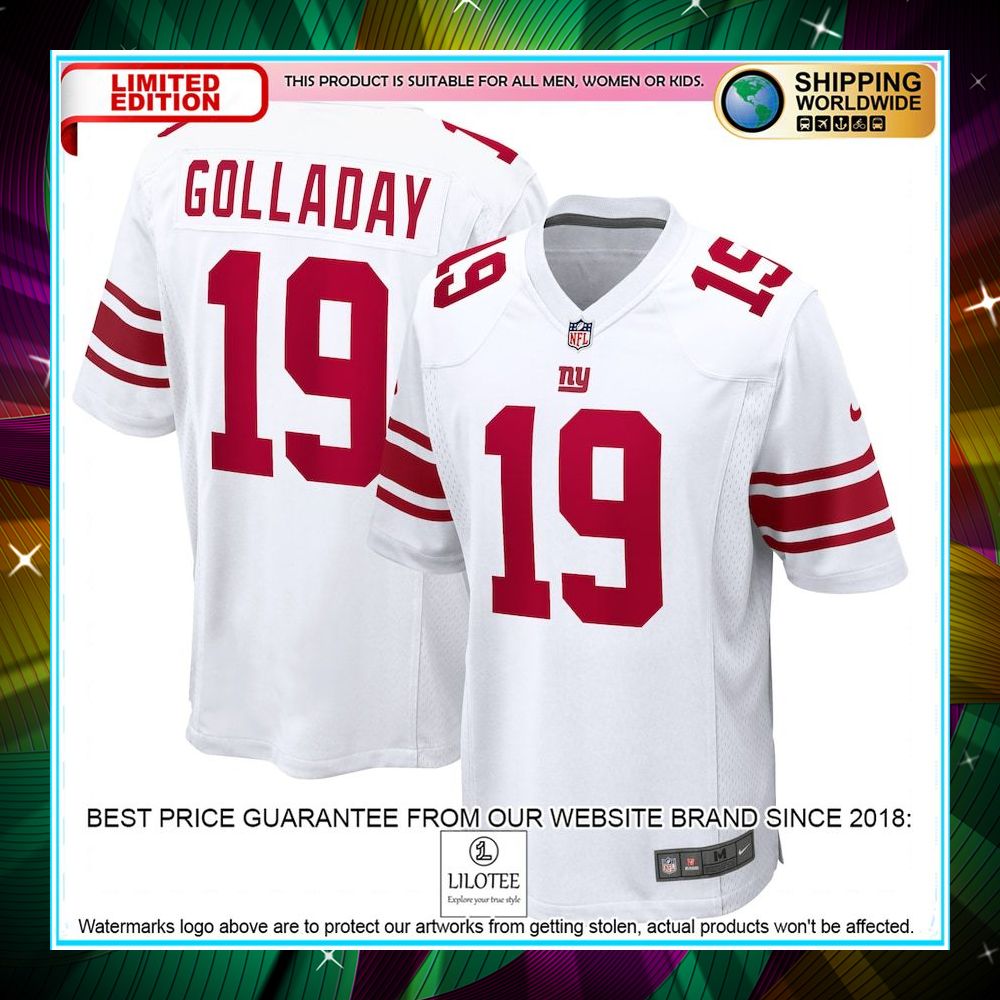 kenny golladay new york giants white football jersey 1 966
