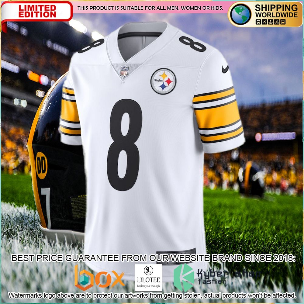 kenny pickett pittsburgh steelers nike mens vapor limited white football jersey 2 972