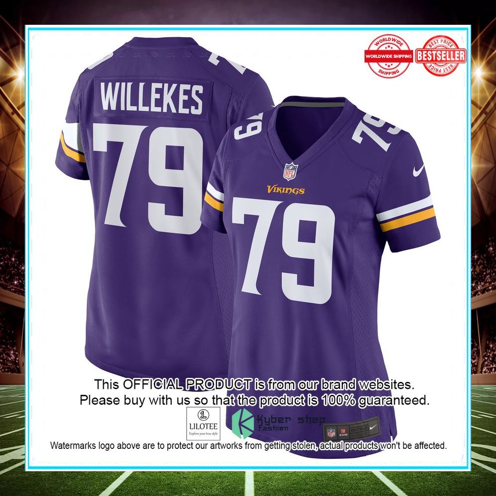kenny willekes minnesota vikings purple football jersey 1 179
