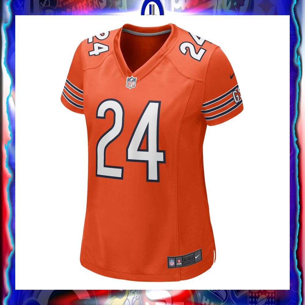 Khalil Herbert Chicago Bears Women's Alternate Orange Football Jersey 6 khalil herbert chicago bears womens alternate orange football jersey 2 680