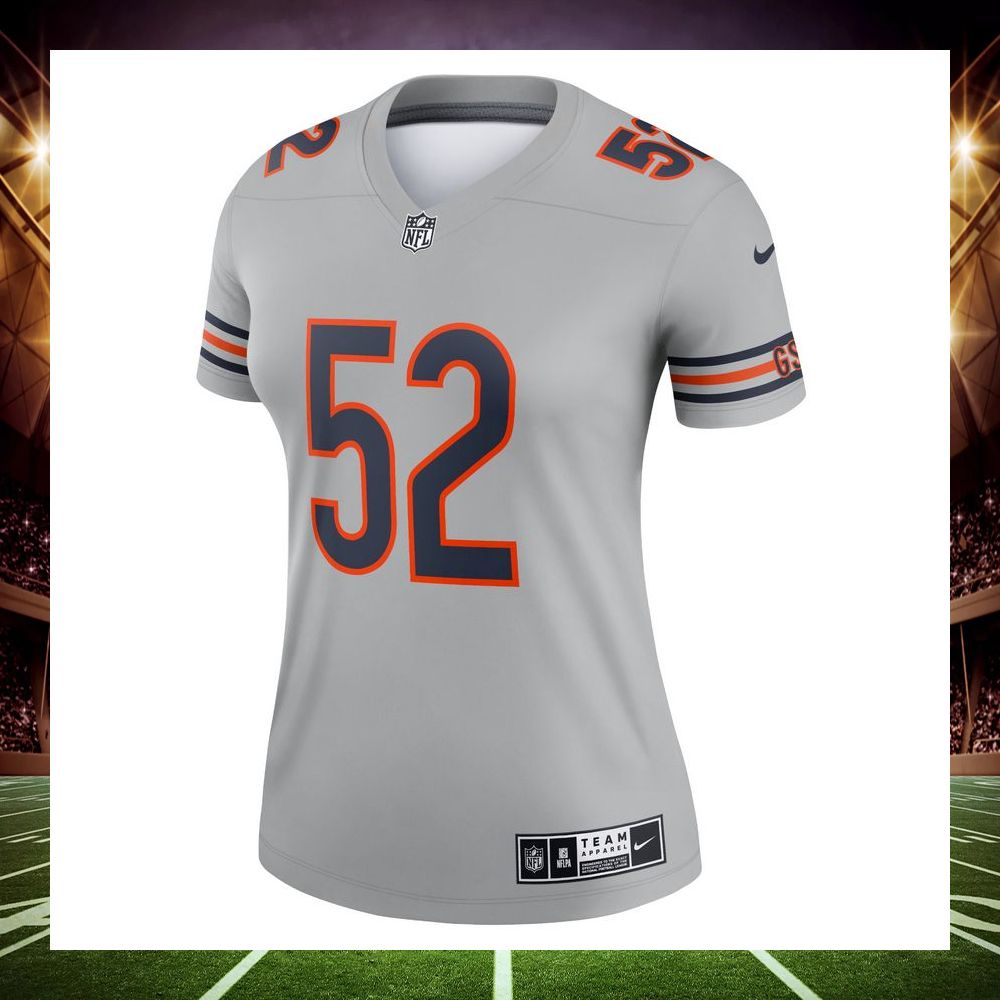 khalil mack chicago bears inverted legend gray football jersey 2 661