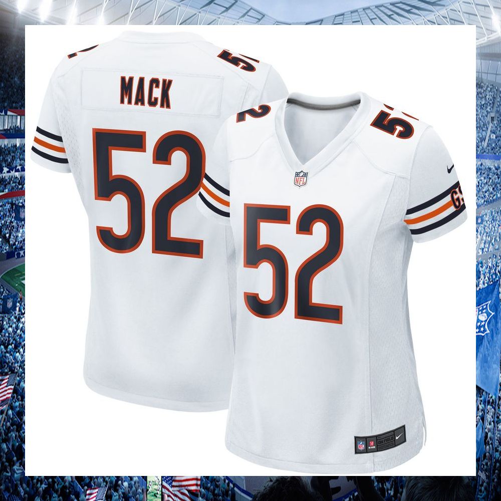 khalil mack chicago bears nike womens white football jersey 1 307