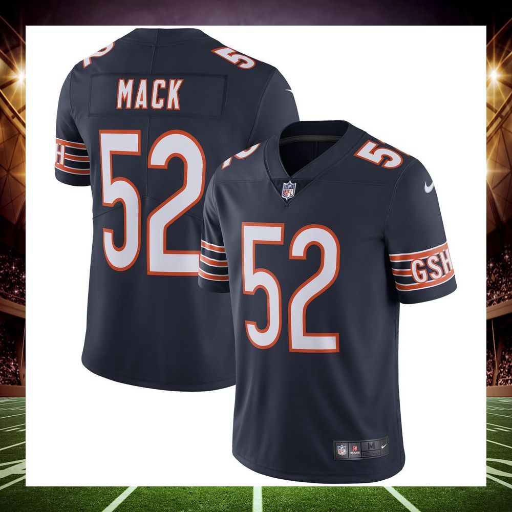 khalil mack chicago bears vapor limited navy football jersey 1 734