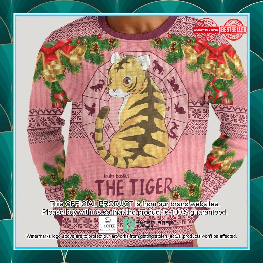 kisa the tiger ugly sweater 1 209
