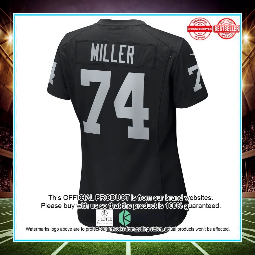 Kolton Miller Las Vegas Raiders Black Football Jersey - LIMITED EDITION 3 kolton miller las vegas raiders black football jersey 3 473