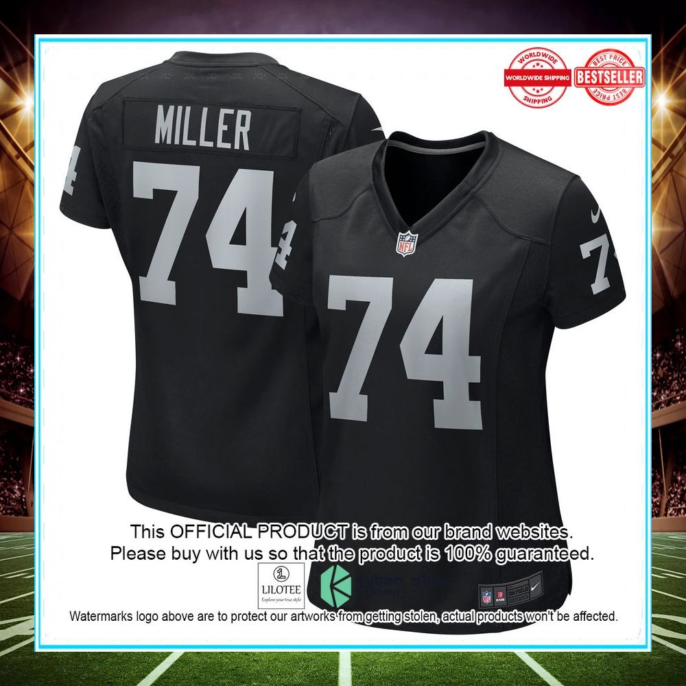 Kolton Miller Las Vegas Raiders Black Football Jersey - LIMITED EDITION 4 kolton miller las vegas raiders black football jersey 4 787
