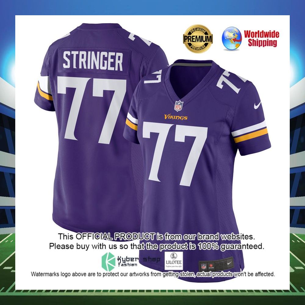 korey stringer minnesota vikings nike womens retired player purple football jersey 1 469