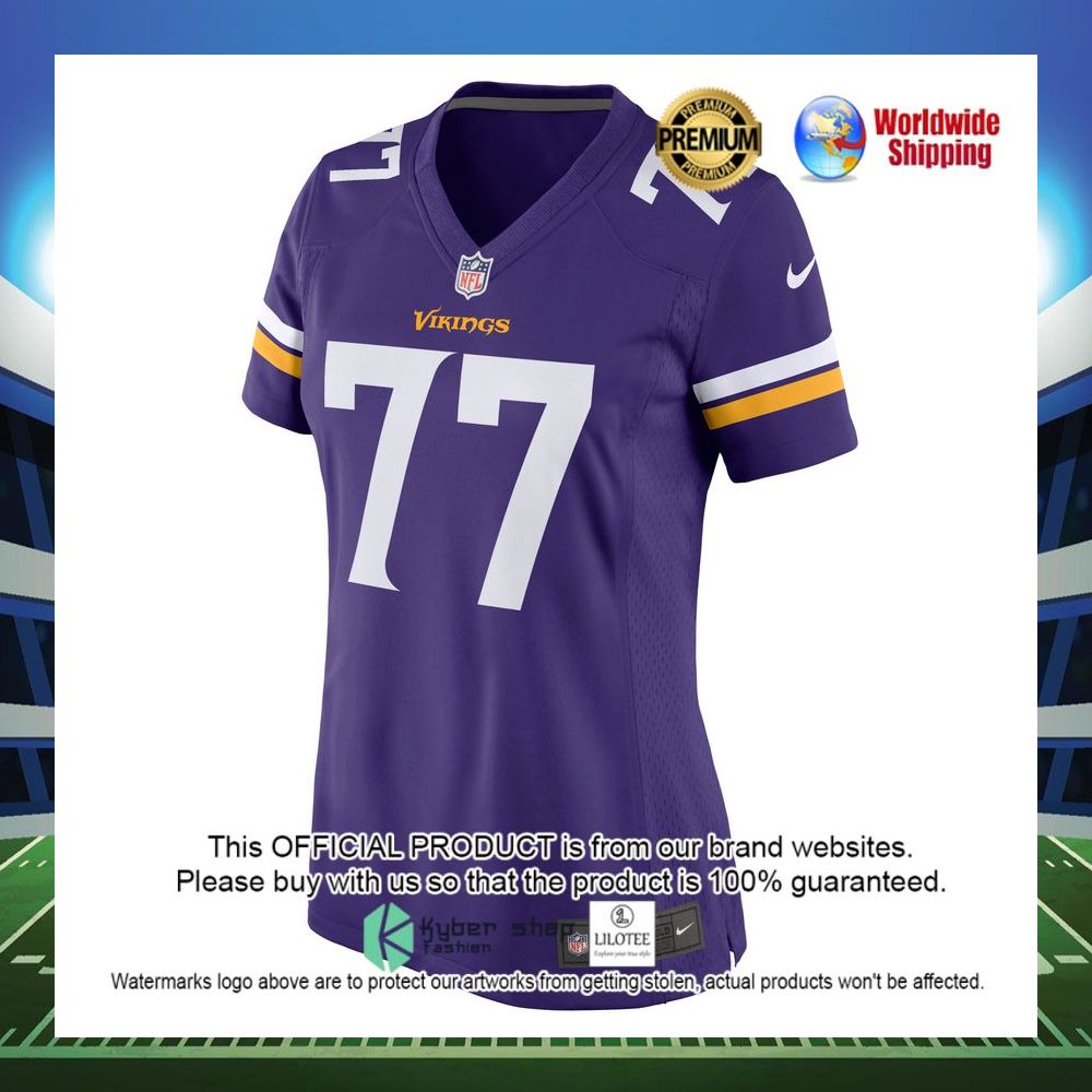 korey stringer minnesota vikings nike womens retired player purple football jersey 2 565