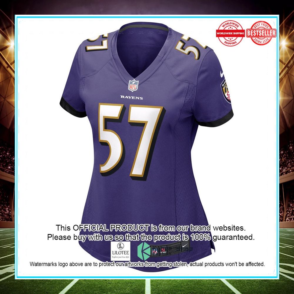 kristian welch baltimore ravens purple football jersey 2 391