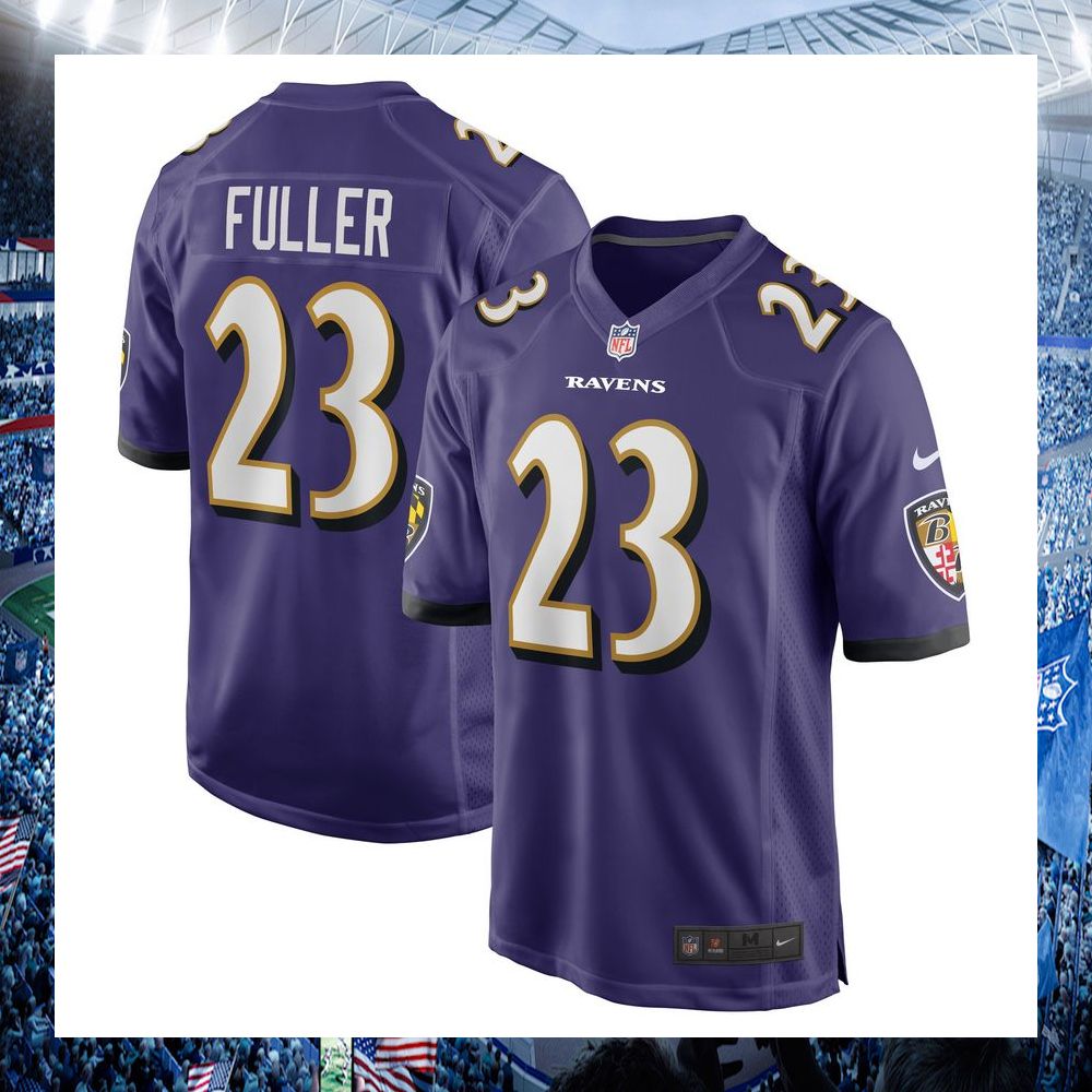 kyle fuller baltimore ravens nike purple football jersey 1 43