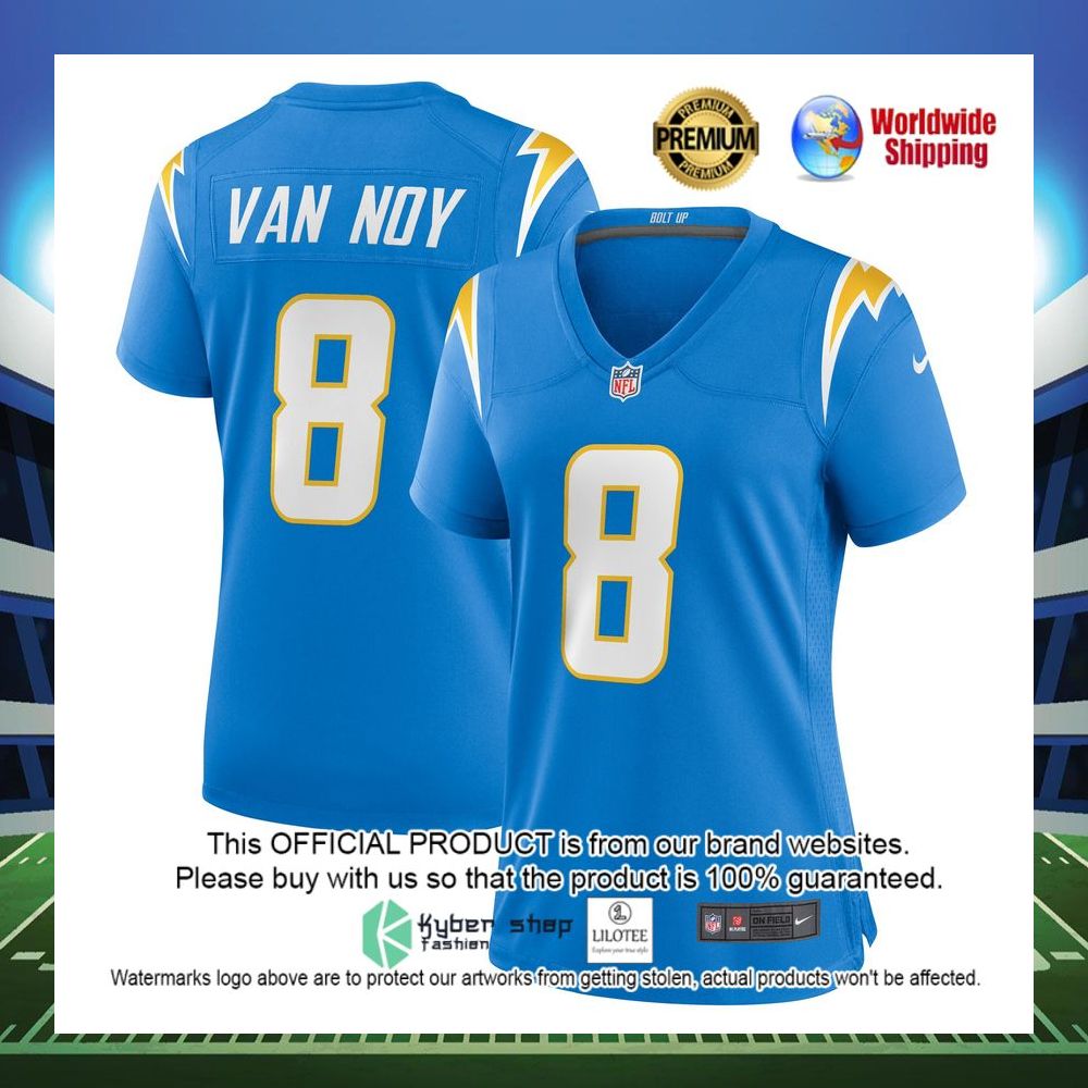 kyle van noy los angeles chargers nike womens player game powder blue football jersey 1 406