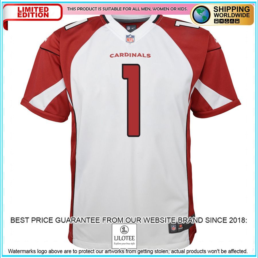 kyler murray arizona cardinals youth white football jersey 2 245