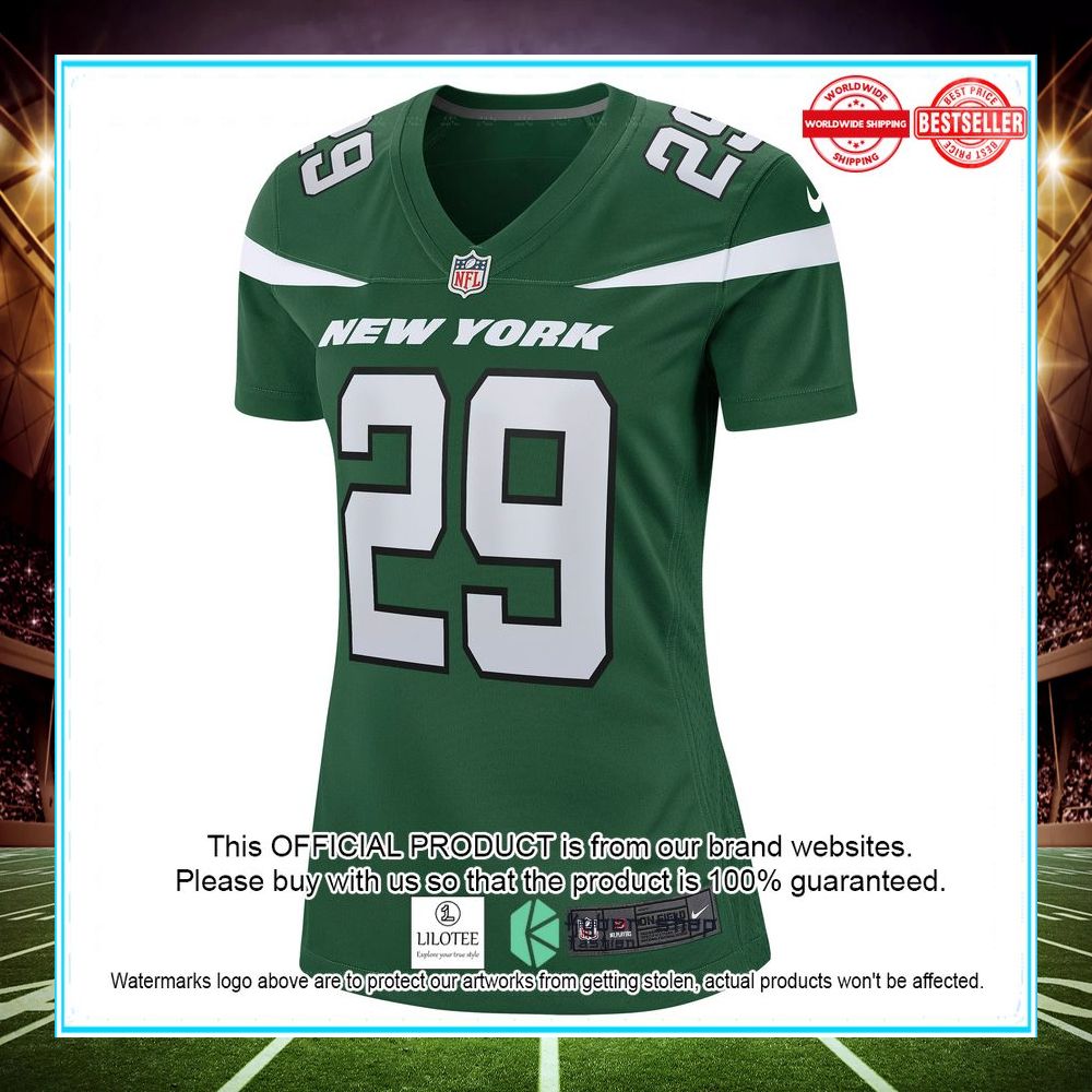 lamarcus joyner new york jets gotham green football jersey 2 618