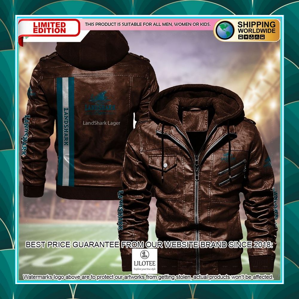 landshark lager leather jacket 1 448