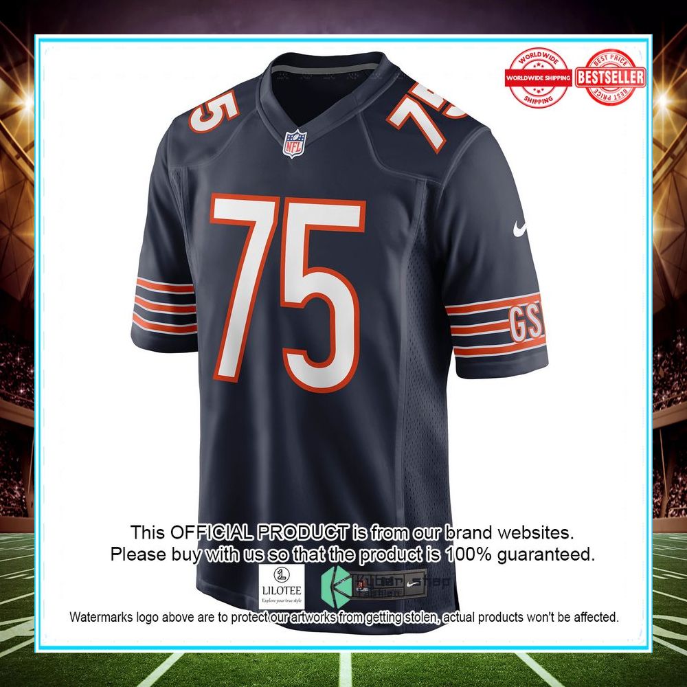larry borom chicago bears nike navy football jersey 2 933