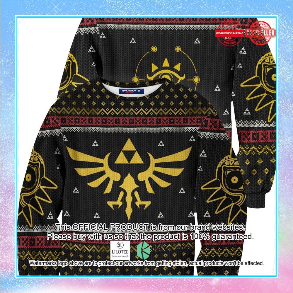 legend of zelda triforce christmas sweater 1 270