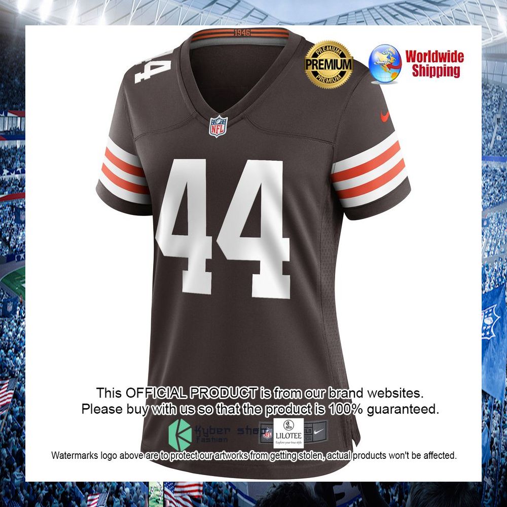 leroy kelly cleveland browns nike womens retired brown football jersey 2 638