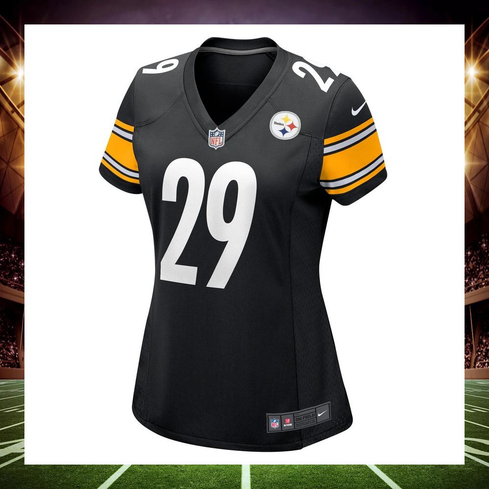 levi wallace pittsburgh steelers black football jersey 2 796