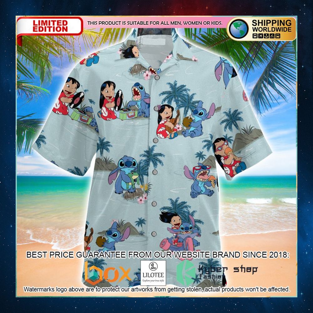 lilo and stitch cute hawaiian shirt 1 499