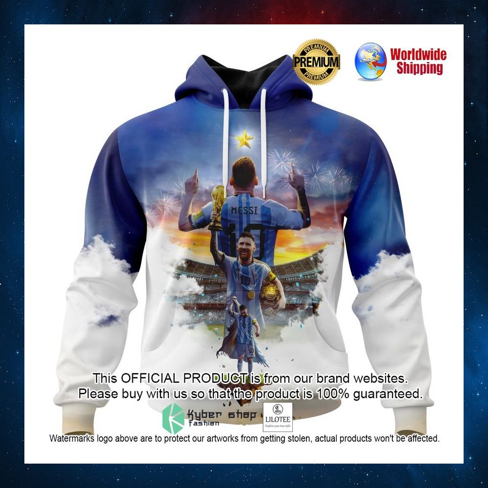 lionel messi argentina wins world cup 2022 3d hoodie shirt 1 88